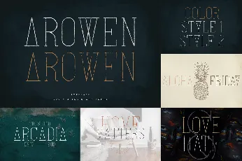 Arowen Demo font