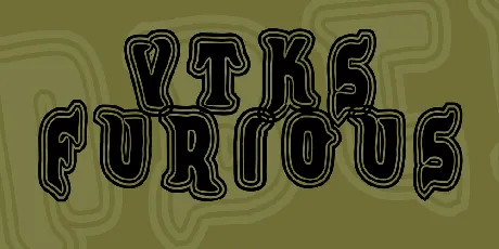 VTKS FURIOUS font