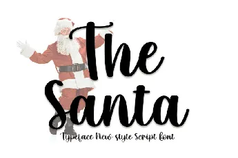 The Santa Script font