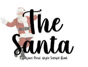 The Santa Script font