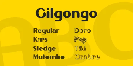 Gilgongo font