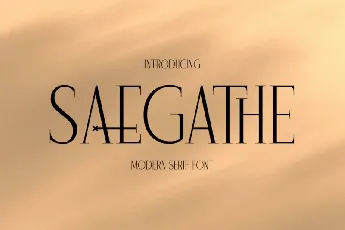 Saegathe font