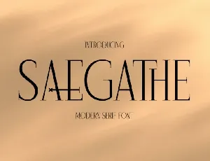 Saegathe font