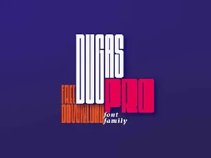 Dugas Pro Display font