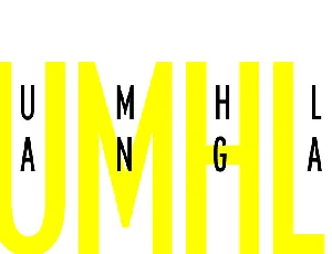 Umhlanga font