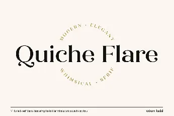 Quiche Flare Family font