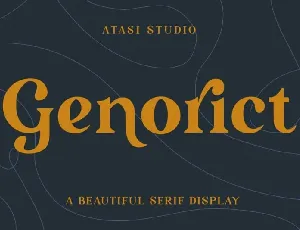 Genorict Serif font