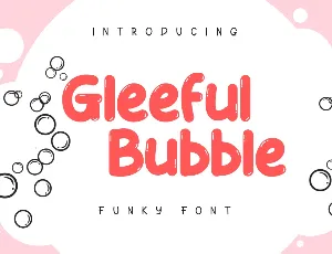 Gleeful Bubble font