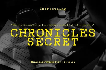 CF Chronicles Secret Blur Demo font