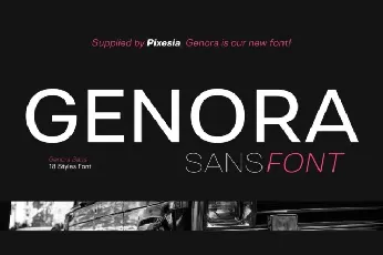 Genora Sans font