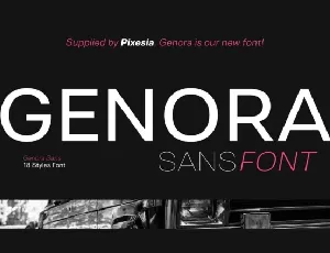 Genora Sans font