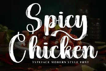 Spicy Chicken Brush font