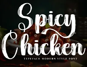 Spicy Chicken Brush font