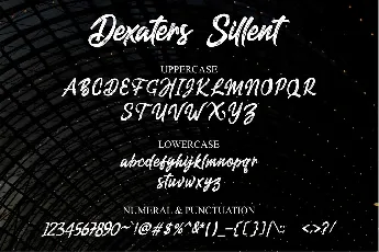 Dexaters Sillent font