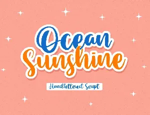 Ocean Sunshine Demo Version font