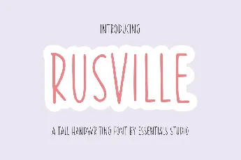 RUSVILLE font