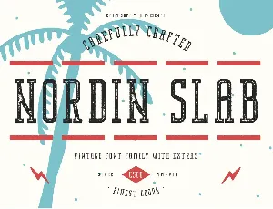 Nordin Slab font