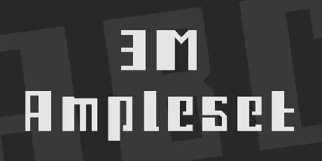 3M Ampleset font