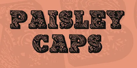 PaisleyCaps font