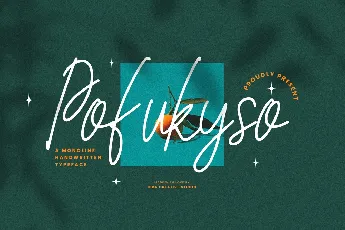 Pofukyso font