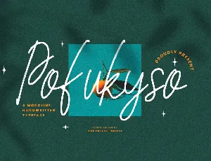 Pofukyso font