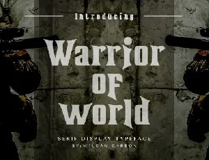 Warrior of World font