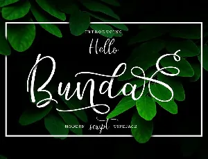 Hello Bunda Script font