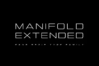 Manifold Extended font