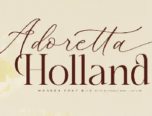Adoretta Holland Duo font