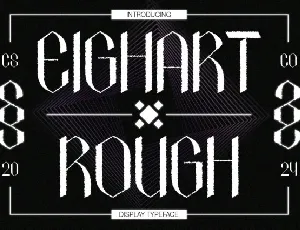Eighart Rough Display font