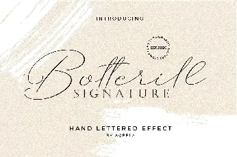 Botterill Signature font