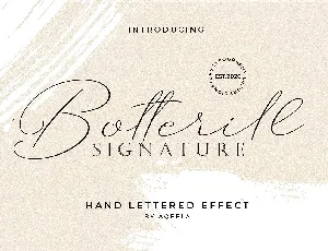 Botterill Signature font