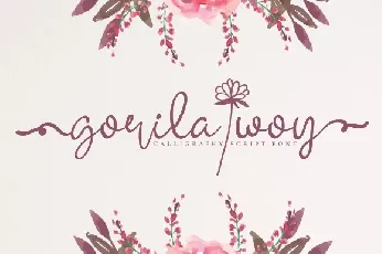 Gorila Woy Calligraphy font