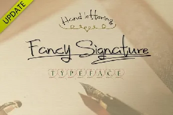 Fancy Signature Style font