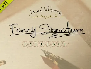 Fancy Signature Style font