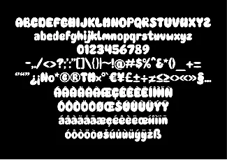 Rainball font