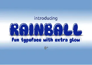 Rainball font