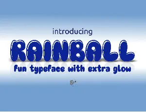 Rainball font