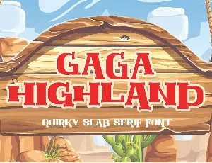 Gaga Highland font