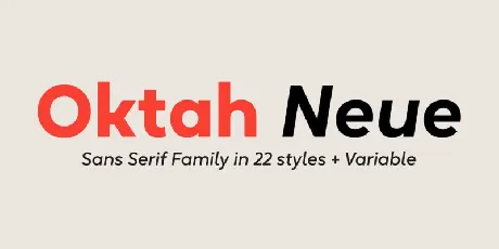 Oktah Neue font