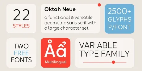 Oktah Neue font