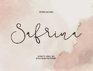 Safrina font