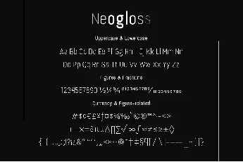 Neogloss font