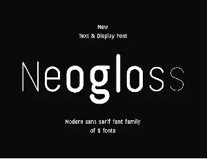 Neogloss font