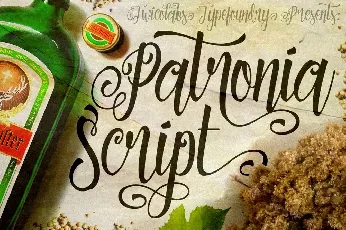 Patronia Calligraphy font