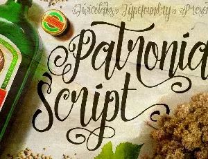 Patronia Calligraphy font