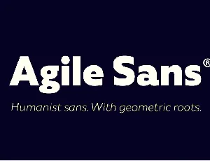 Agile Sans Family font