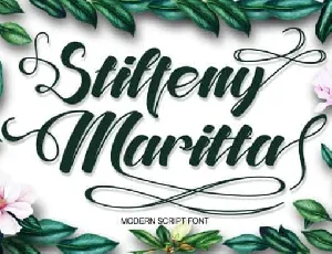 Stiffeny Maritta Calligraphy font