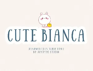 Cute Bianca DEMO font