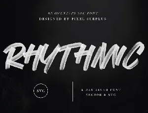 Rhythmic font